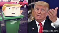 Tong Sampah Kok Mirip Donald Trump, Fenomena Apa Ini?