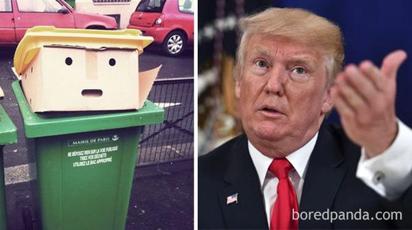 Tong Sampah Kok Mirip Donald Trump, Fenomena Apa Ini?
