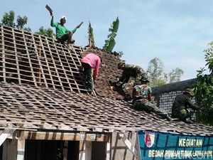 Asyik..Rumah Pejuang Veteran asal Lamongan Direnovasi