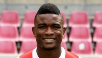 Jhon Cordoba. Belum mencetak gol dari total 21 tembakan yang ia lepaskan di Bundesliga 2017/2018, dalam enam partai (534 menit) bersama FC Koeln. (Foto: PATRIK STOLLARZ/AFP PHOTO)
