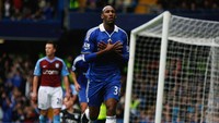 Nicolas Anelka (2008-2012). Mencetak satu gol dalam enam laga awalnya bersama Chelsea di Premier League. (Foto: Paul Gilham/Getty Images)