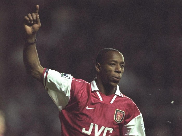 Ian Wright of Arsenal celebrstes after scoring the winner
30 Nov 1996: Ian Wright of Arsenal celebrates after scoring the winner during the FA Carling Premier league match between Newcastle United and Arsenal at St.James'' Park in Newcastle. Arsenal 1-2. Mandatory Credit: Ben Radford/Allsport