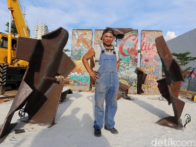 Keren! Potongan Tembok Berlin Mejeng di RPTRA Kalijodo