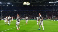 Juventus mencatatkan laju tak terkalahkan di kandang dalam ajang Liga Champions dengan rentetan 20 pertandingan, yang masih berjalan, sejak 10/4/2013. (Foto: Stuart Franklin/Getty Images)