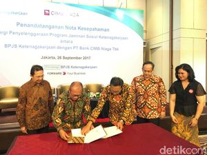 Mudahkan TKI Bayar Iuran, BPJS Ketenagakerjaan Gandeng CIMB Niaga