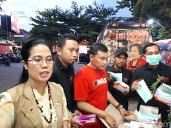 PDIP Jatim Kirim Bantuan untuk Pengungsi Gunung Agung