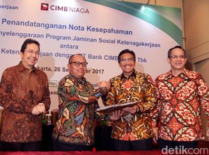BPJS Ketenagakerjaan Gandeng CIMB Niaga