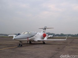 Pesawat Jet Honda Mendarat di Bandara Halim untuk Pertama Kalinya
