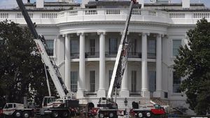 Foto: Saat White House Direnovasi