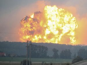 Video Ledakan di Gudang Senjata Ukraina
