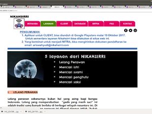 Pemilik Ditahan, Situs nikahsirri.com Masih Bisa Diakses