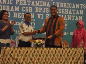Pertamina Lubricants Apresiasi Mekanik Via Asuransi BPJS Kesehatan