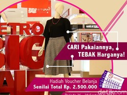 Tebak Harga Baju Ini dan Menangkan Voucher Belanja Total Rp 7,5 Juta