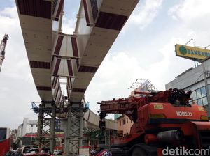 Proyek LRT Dikebut, Konstruksi Rampung Februari 2018