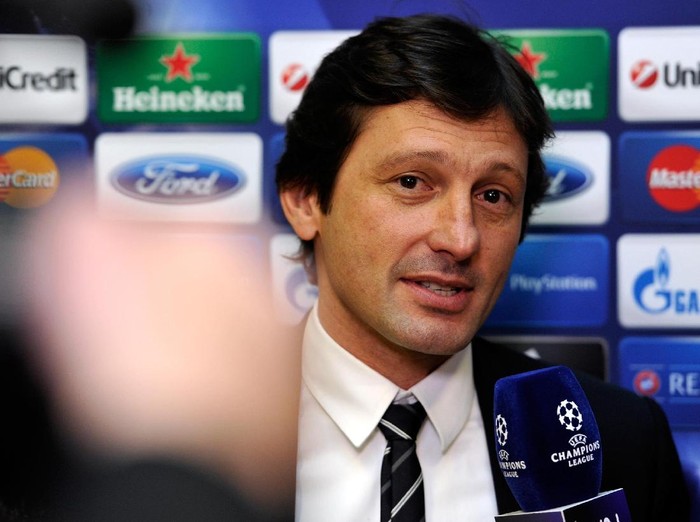 NYON, SWITZERLAND - MARCH 15:  Leonardo, Paris Saint-Germain Sporting Director gives an interview after the UEFA Champions League quarter finals draw at the UEFA headquarters on March 15, 2013 in Nyon, Switzerland.  (Photo by Harold Cunningham/Getty Images)