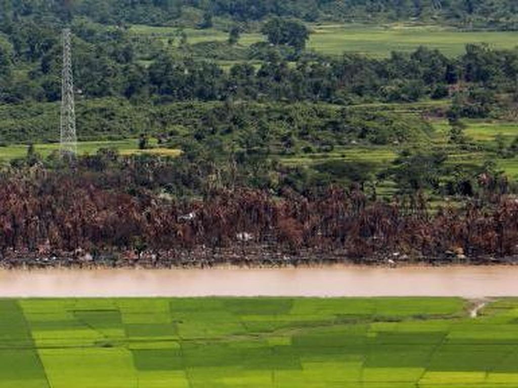 Myanmar Bangun Pangkalan Militer Baru di Area Bekas Desa Rohingya Myanmar Bangun Pangkalan Militer Baru di Area Bekas Desa Rohingya