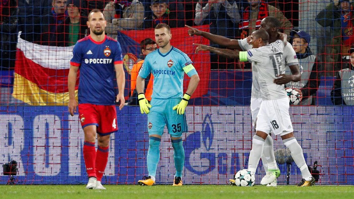 Manchester United saat menaklukkan CSKA Moskow (Foto: Maxim Shemetov/Reuters)
