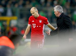 Robben pun Tolak Bela Ancelotti Sebelum Dipecat