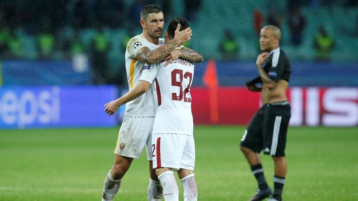 Roma Akhiri Puasa Kemenangan Tandang di Liga Champions