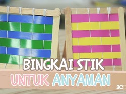 Latih Kreativitas Anak dengan Bingkai Stik Anyam