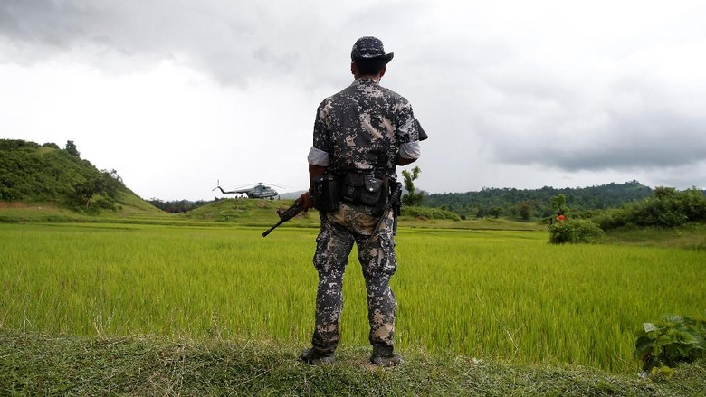 Polisi Myanmar Klaim Diserang Pemberontak di Rakhine