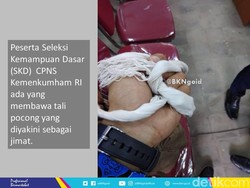 Hiii! Ada yang Bawa Tali Pocong Saat Tes CPNS
