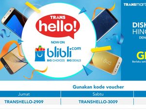 Trans Hello Hadir di Blibli.com, Ada Diskon dan Gratis Ongkir