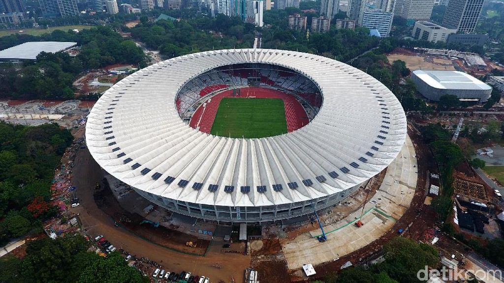 Foto: Penampakan Stadion Utama GBK dari Udara