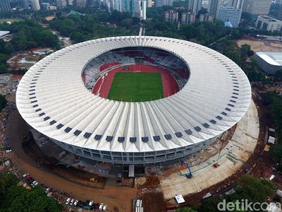 Foto: Penampakan Stadion Utama GBK dari Udara