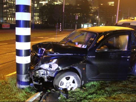 Kondisi mobil yang ditumpangi Aguero (Twitter @martindamen58)