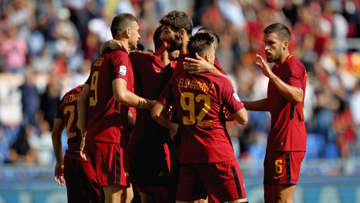 AS Roma akan tandang ke markas AC Milan akhir pekan ini (Foto: Paolo Bruno/Getty Images)