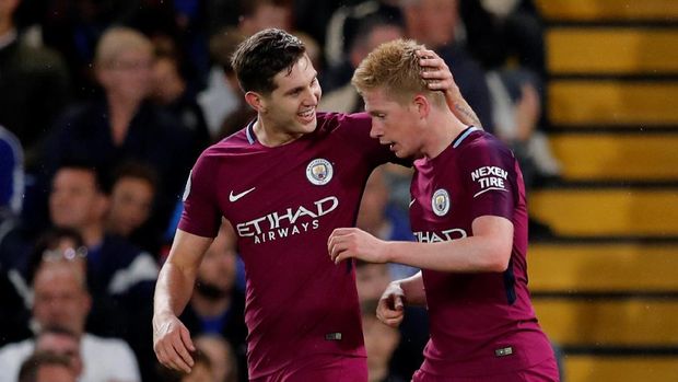 Kevin De Bruyne mencetak satu-satunya gol kemenangan ke gawang Chelsea. (