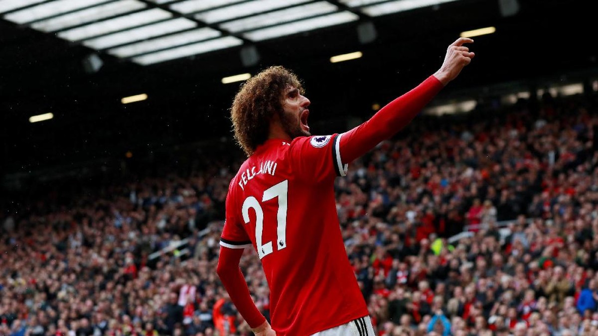 Pemain Manchester United, Marouane Fellaini (Foto: Jason Cairnduff/Reuters)