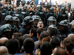 Demonstrasi Pro-Catalan yang Berujung Bentrokan