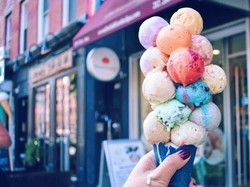 Wow! Cone di Gerai Ini Berisi 21 Skop Es Krim Aneka Rasa