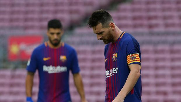 Pertandingan La Liga antara Barcelona dan Las Palmas di stadion Camp Nou, Minggu (1/10), digelar tanpa penonton.