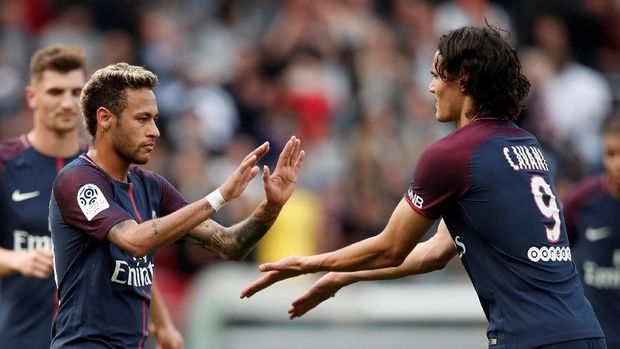 Neymar berhasil mencetak dua gol sedangkan Cavani mampu mencetak satu gol di laga lawan Bordeaux.
