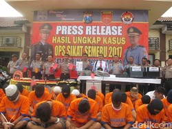 Puluhan Bandit Diamankan di Operasi Sikat Semeru 2017