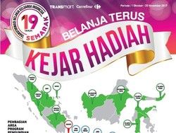 Belanja Terus Kejar Hadiah di Semarak 19 Tahun Transmart Carrefour