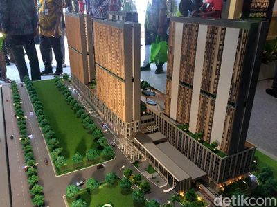 Proyek Rusunami di Stasiun Pondok Cina Diresmikan