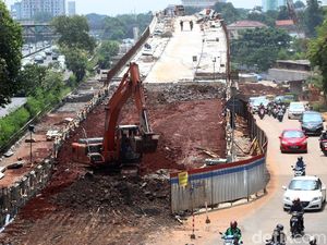 Pembangunan Flyover Simpang Susun Antasari Dikebut