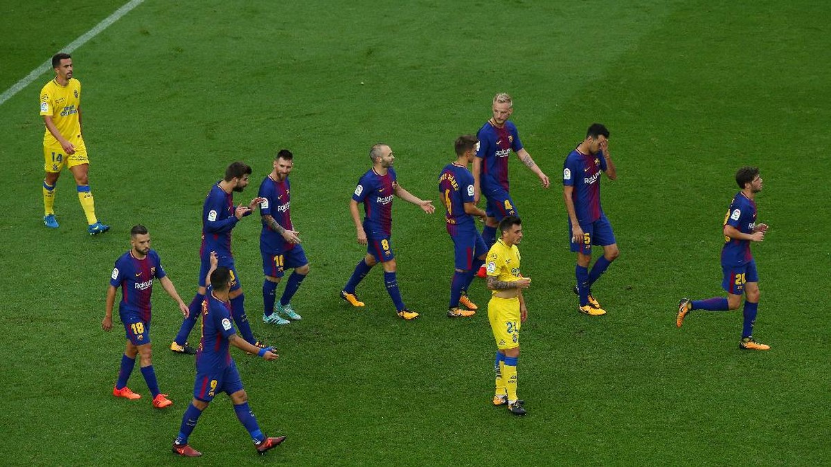 Barcelona kalahkan Las Palmas 3-0 dalam laga tertutup (Albert Gea/Reuters)