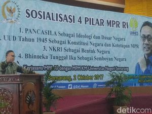 Ketua MPR Sosialisasi 4 Pilar di Semarang Pakai Batik Terbaiknya
