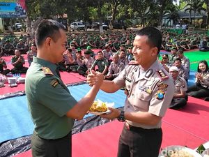 Jelang HUT TNI, Polres Beri Kejutan Kodim 0809 Kediri