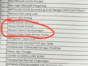 Hii, Koleksi Perpustakaan SD di Malang Disisipi Hantu Pojok Rumah