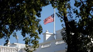 Las Vegas Berduka, Bendera Setengah Tiang Berkibar