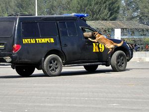 Tim K9 Taipur Kostrad Demo Pembebasan Tawanan