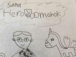 Saat Ahok Diberi Komik Superhero Oom Ahok dari Bocah SD