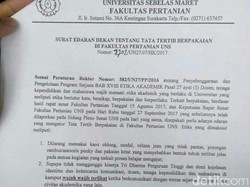 Kata Kemenristekdikti Soal Edaran Wajah Wajib Terlihat di UNS
