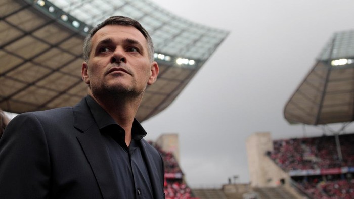 Soccer Football - Bundesliga - Hertha Berlin vs Bayern Munich - Olympiastadion Berlin, Berlin, Germany - October 1, 2017   Bayern Munich interim manager Willy Sagnol before the match    REUTERS/Axel Schmidt    DFL RULES TO LIMIT THE ONLINE USAGE DURING MATCH TIME TO 15 PICTURES PER GAME. IMAGE SEQUENCES TO SIMULATE VIDEO IS NOT ALLOWED AT ANY TIME. FOR FURTHER QUERIES PLEASE CONTACT DFL DIRECTLY AT + 49 69 650050